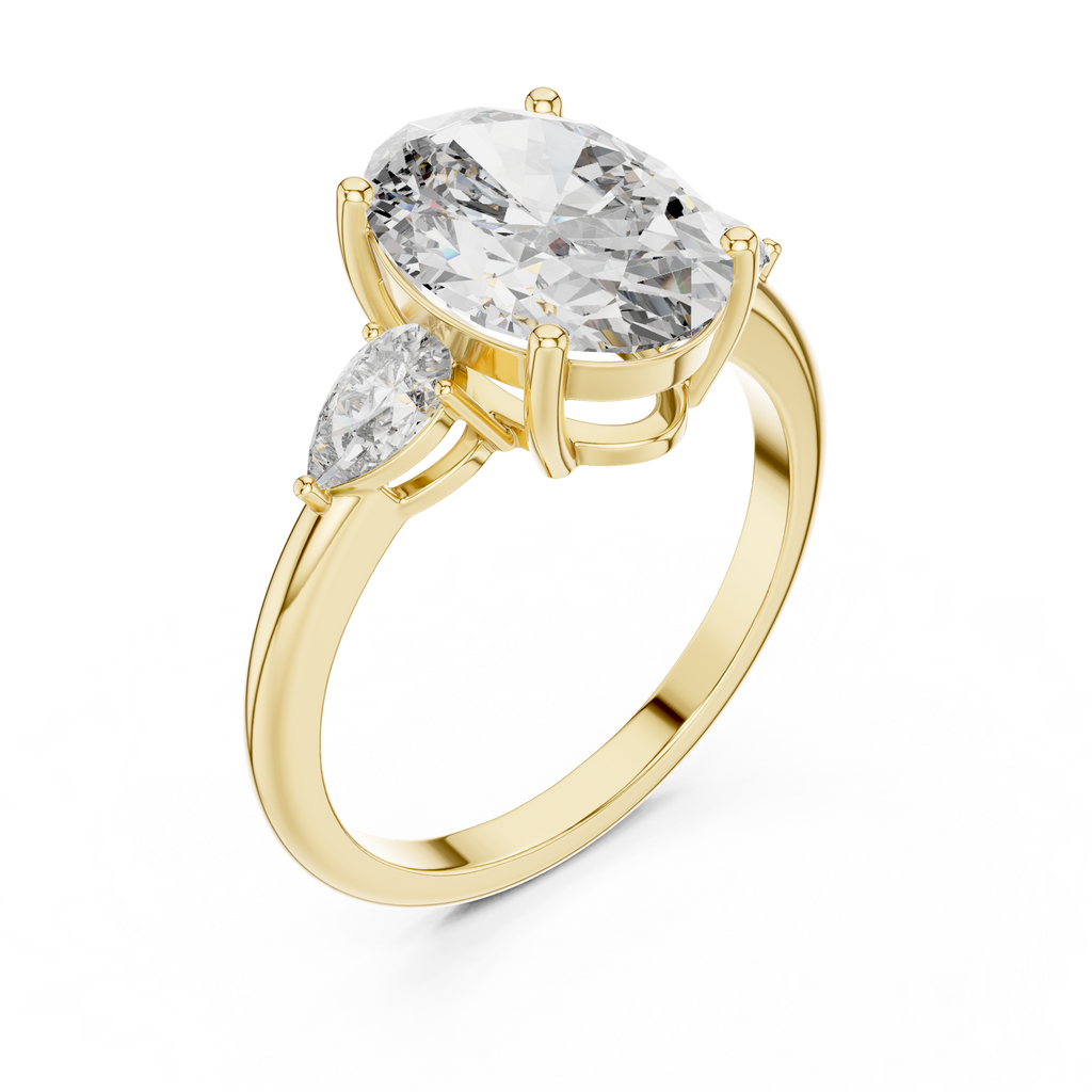 Oval Cut Diamond Statement Ring – Premium Gold Jewelry.