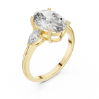Oval Cut Diamond Statement Ring – Premium Gold Jewelry.