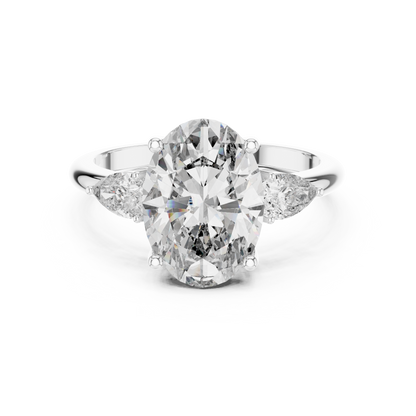 Oval Cut Diamond Statement Ring – Premium Gold Jewelry.