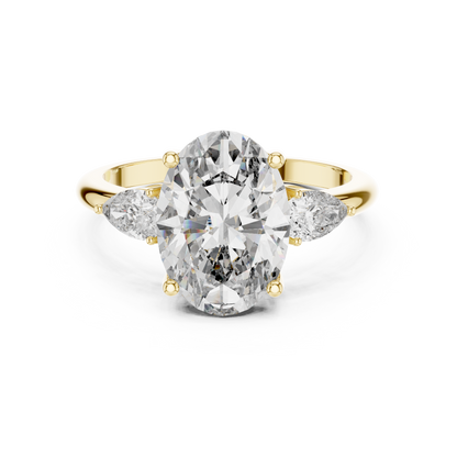 Oval Cut Diamond Statement Ring – Premium Gold Jewelry.