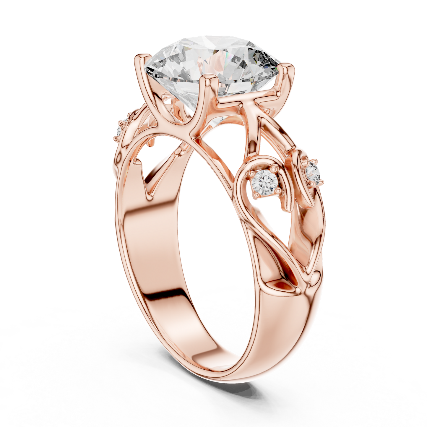 Sparkling Round Cut Halo Ring – Elegant Diamond Engagement Ring