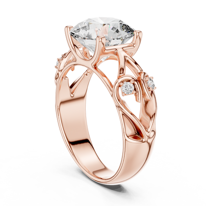 Sparkling Round Cut Halo Ring – Elegant Diamond Engagement Ring
