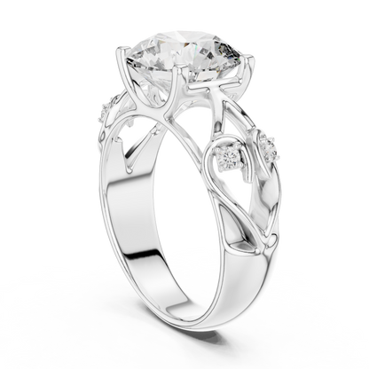 Sparkling Round Cut Halo Ring – Elegant Diamond Engagement Ring