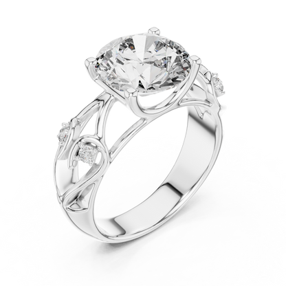 Sparkling Round Cut Halo Ring – Elegant Diamond Engagement Ring