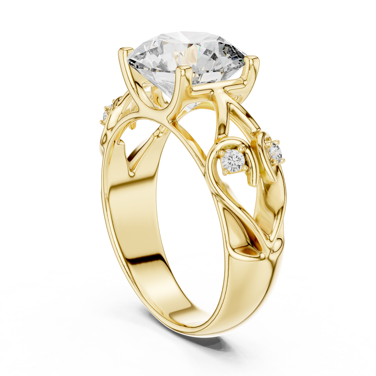 Sparkling Round Cut Halo Ring – Elegant Diamond Engagement Ring