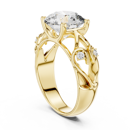 Sparkling Round Cut Halo Ring – Elegant Diamond Engagement Ring
