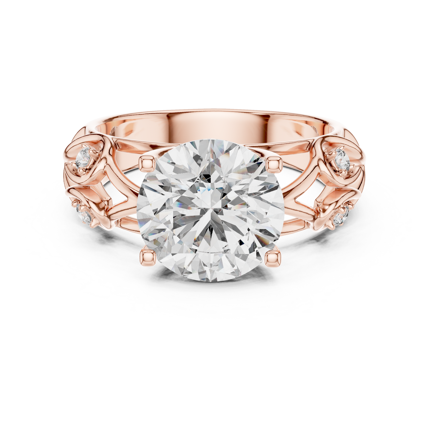 Sparkling Round Cut Halo Ring – Elegant Diamond Engagement Ring