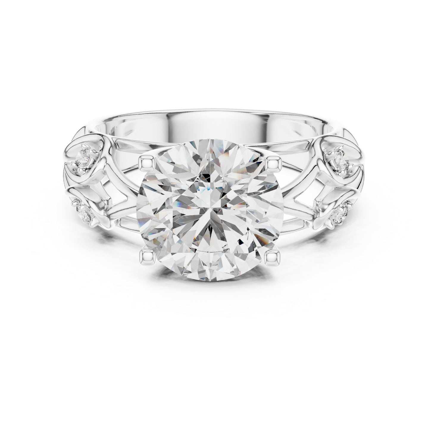 Sparkling Round Cut Halo Ring – Elegant Diamond Engagement Ring