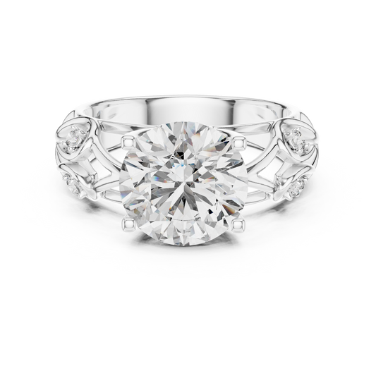 Sparkling Round Cut Halo Ring – Elegant Diamond Engagement Ring