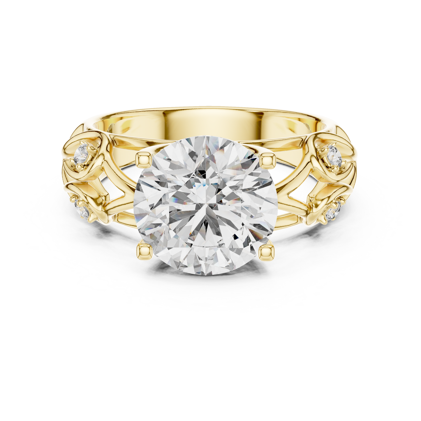 Sparkling Round Cut Halo Ring – Elegant Diamond Engagement Ring