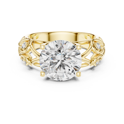 Sparkling Round Cut Halo Ring – Elegant Diamond Engagement Ring