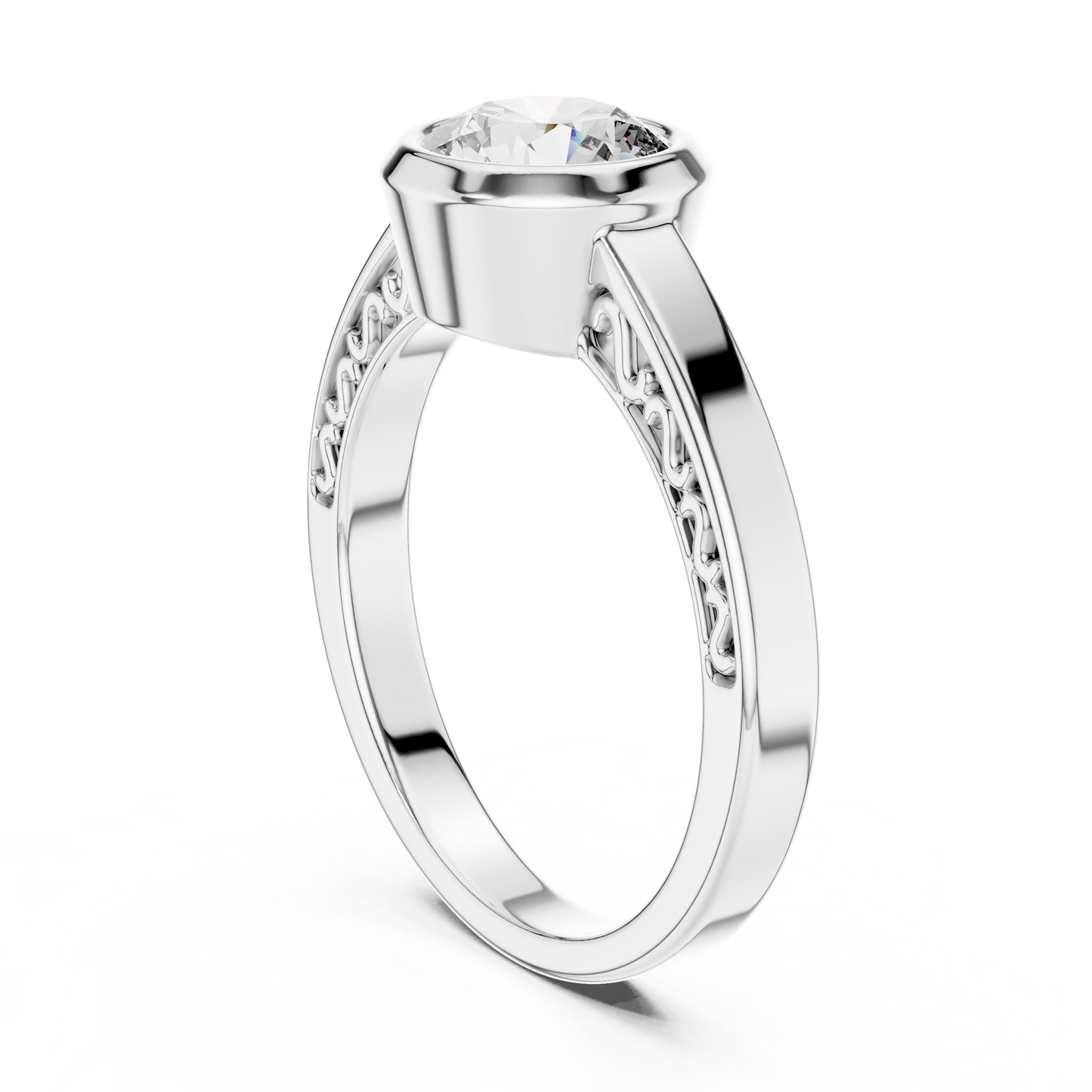 Round Cut Halo Diamond Ring – Luxury Engagement Band