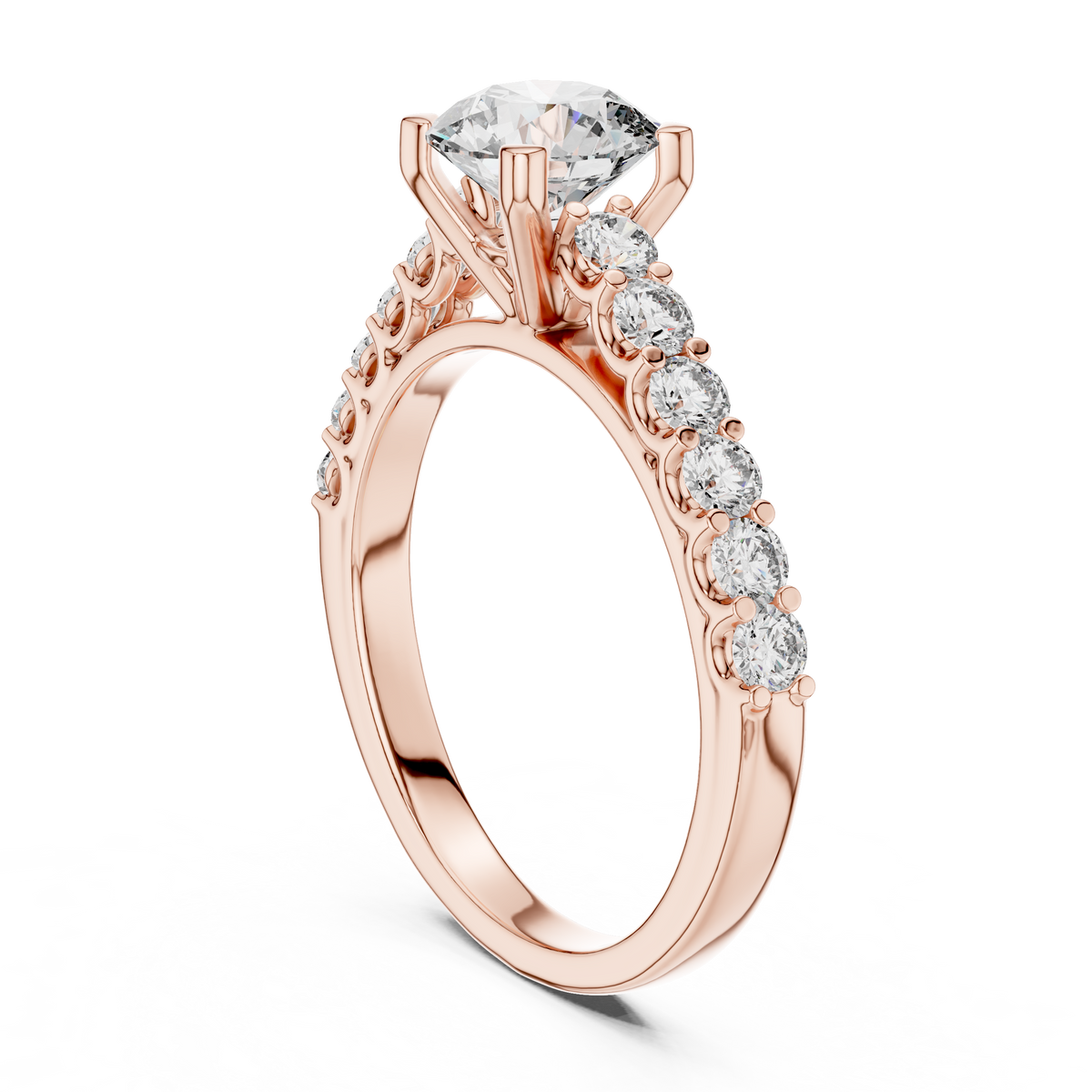 Classic Solitaire Diamond Ring – Timeless Gold Engagement Band.