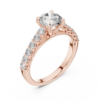 Classic Solitaire Diamond Ring – Timeless Gold Engagement Band.