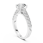 Classic Solitaire Diamond Ring – Timeless Gold Engagement Band.