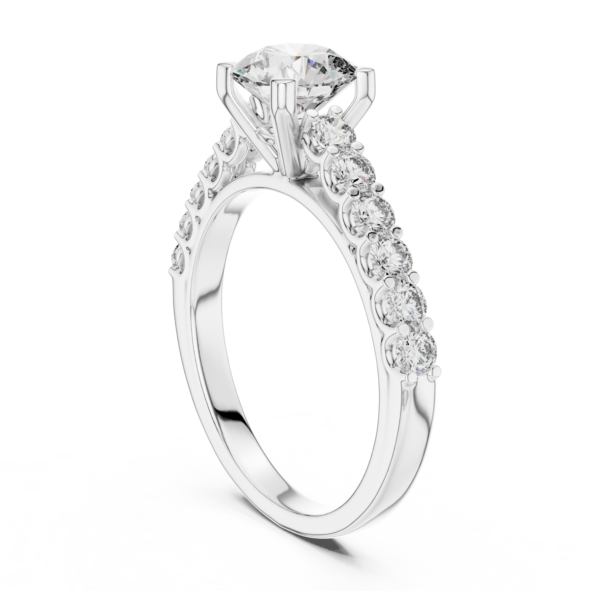 Classic Solitaire Diamond Ring – Timeless Gold Engagement Band.