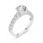 Classic Solitaire Diamond Ring – Timeless Gold Engagement Band.
