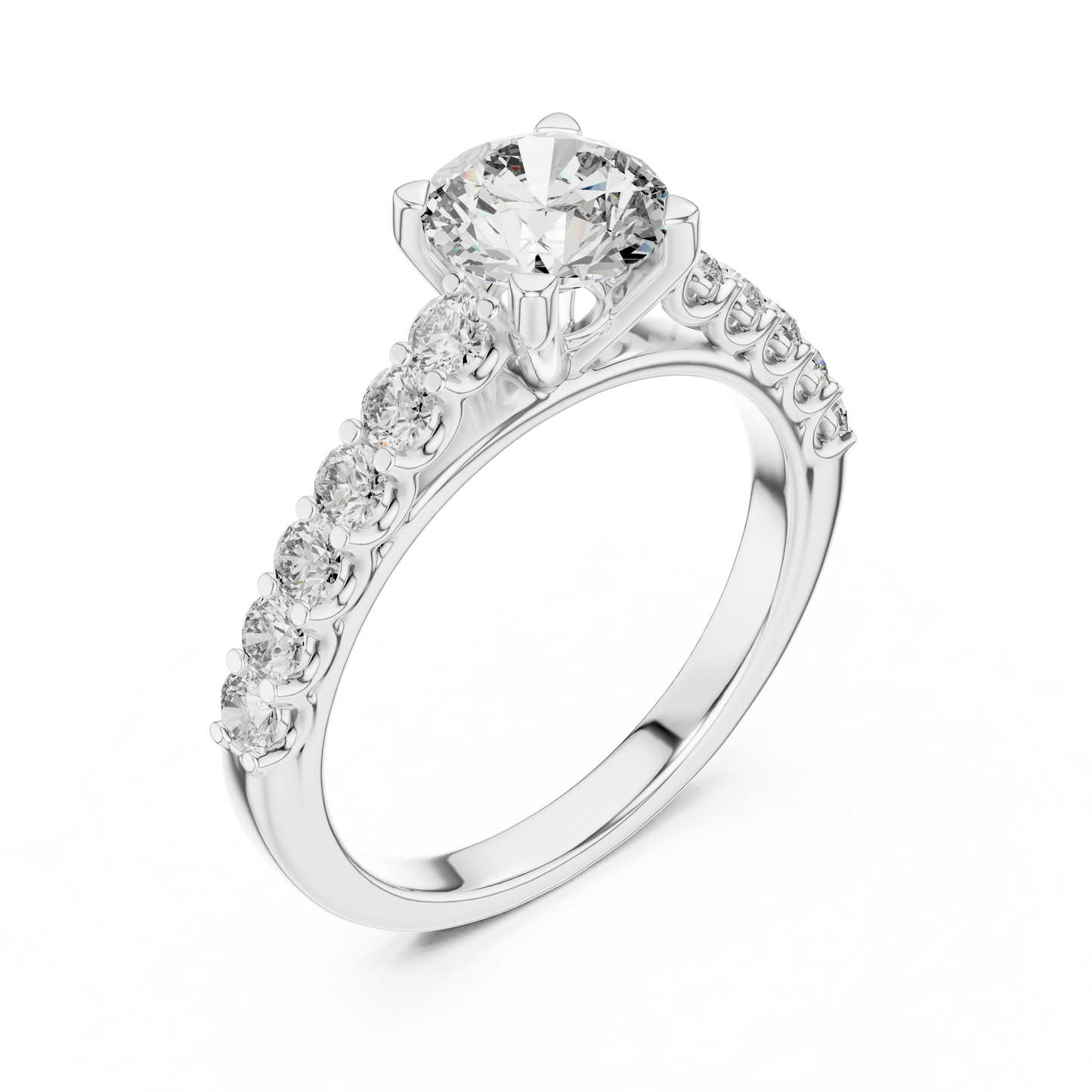 Classic Solitaire Diamond Ring – Timeless Gold Engagement Band.