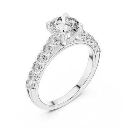Classic Solitaire Diamond Ring – Timeless Gold Engagement Band.