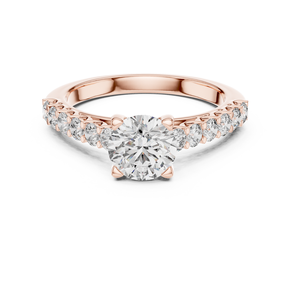 Classic Solitaire Diamond Ring – Timeless Gold Engagement Band.