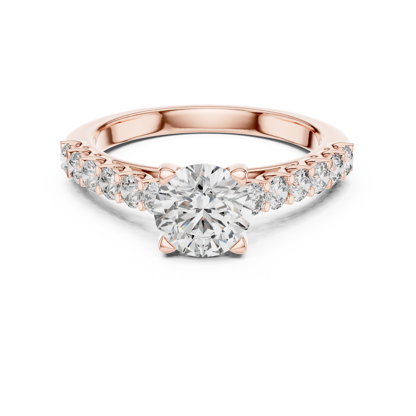 Classic Solitaire Diamond Ring – Timeless Gold Engagement Band.