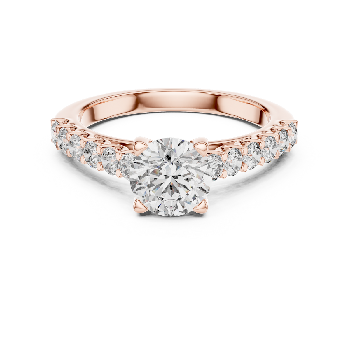 Classic Solitaire Diamond Ring – Timeless Gold Engagement Band.