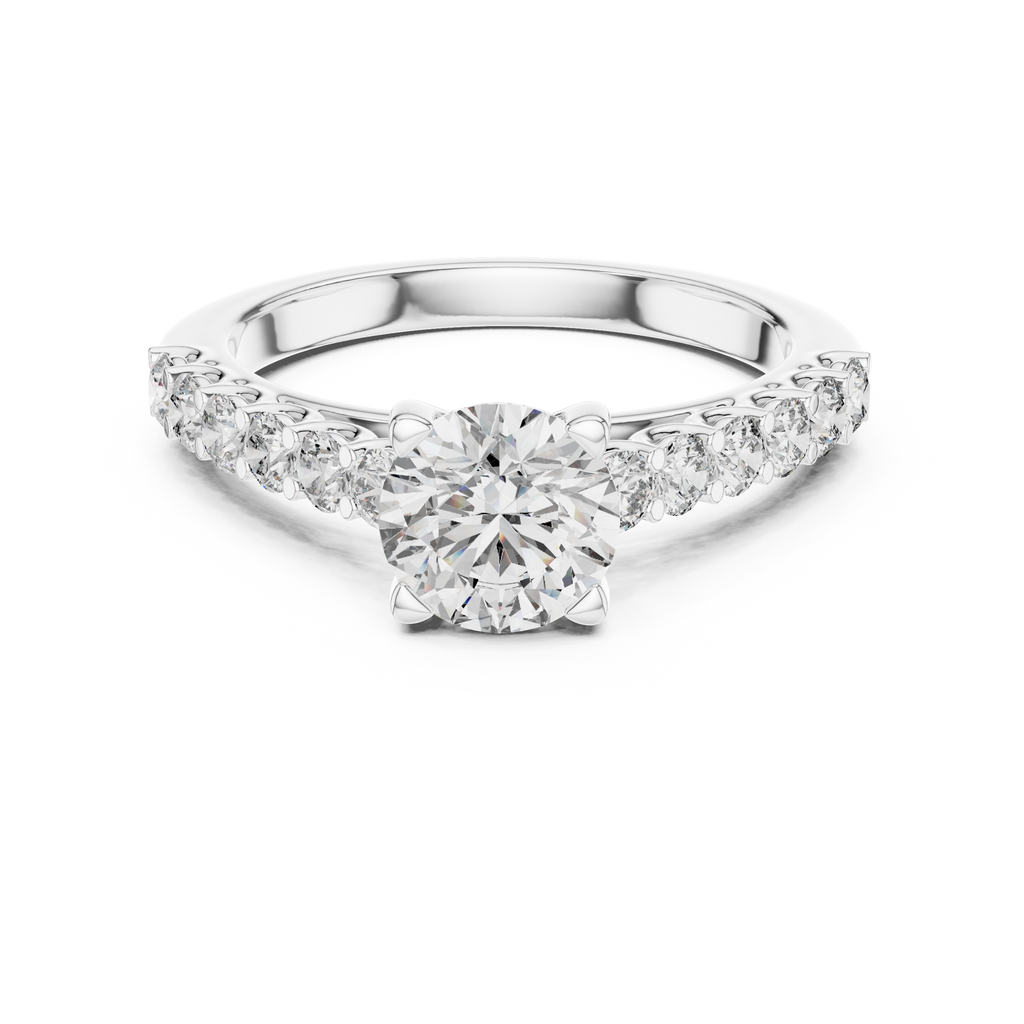 Classic Solitaire Diamond Ring – Timeless Gold Engagement Band.