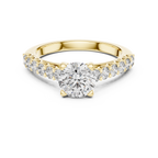 Classic Solitaire Diamond Ring – Timeless Gold Engagement Band.