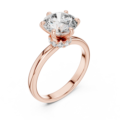 Round Cut Diamond Ring – Elegant Luxury Engagement Ring