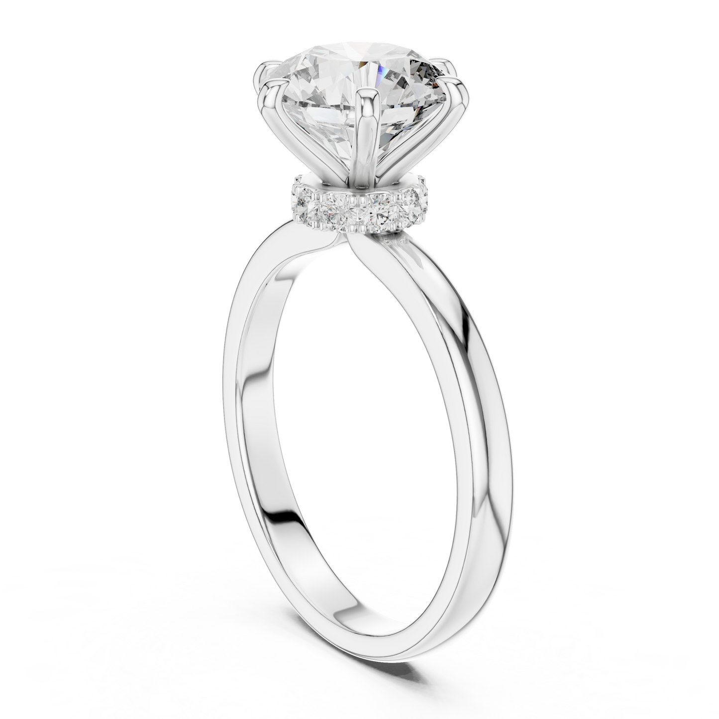 Round Cut Diamond Ring – Elegant Luxury Engagement Ring