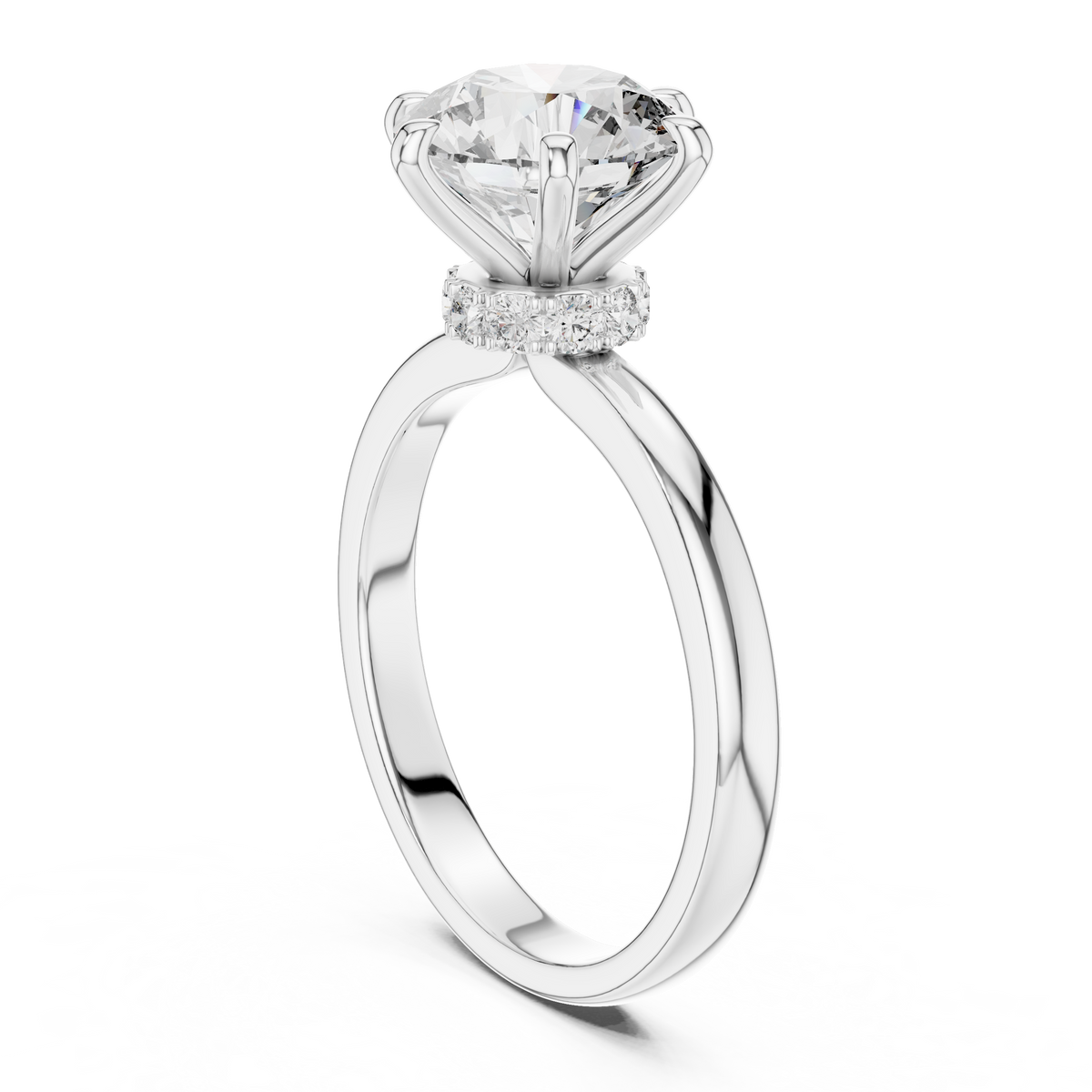 Round Cut Diamond Ring – Elegant Luxury Engagement Ring