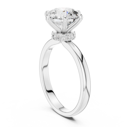 Round Cut Diamond Ring – Elegant Luxury Engagement Ring