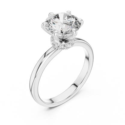 Round Cut Diamond Ring – Elegant Luxury Engagement Ring