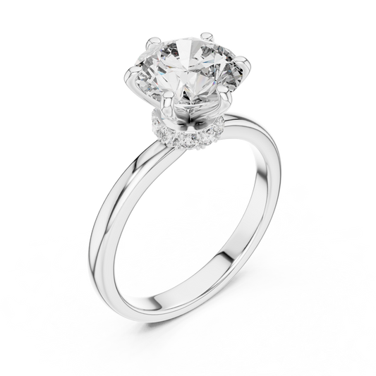 Round Cut Diamond Ring – Elegant Luxury Engagement Ring