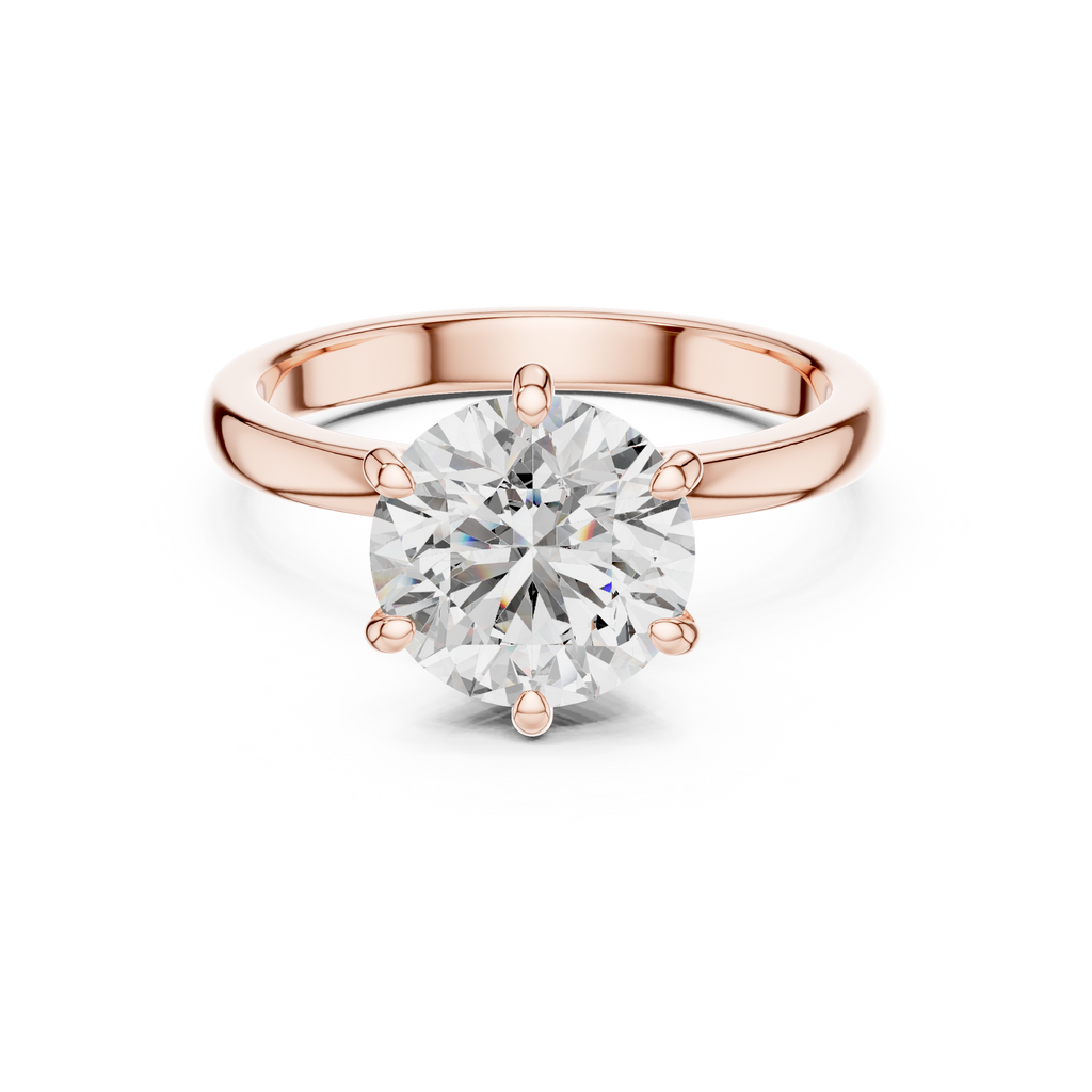 Round Cut Diamond Ring – Elegant Luxury Engagement Ring