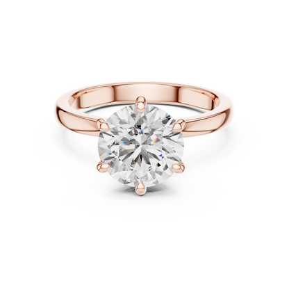 Round Cut Diamond Ring – Elegant Luxury Engagement Ring