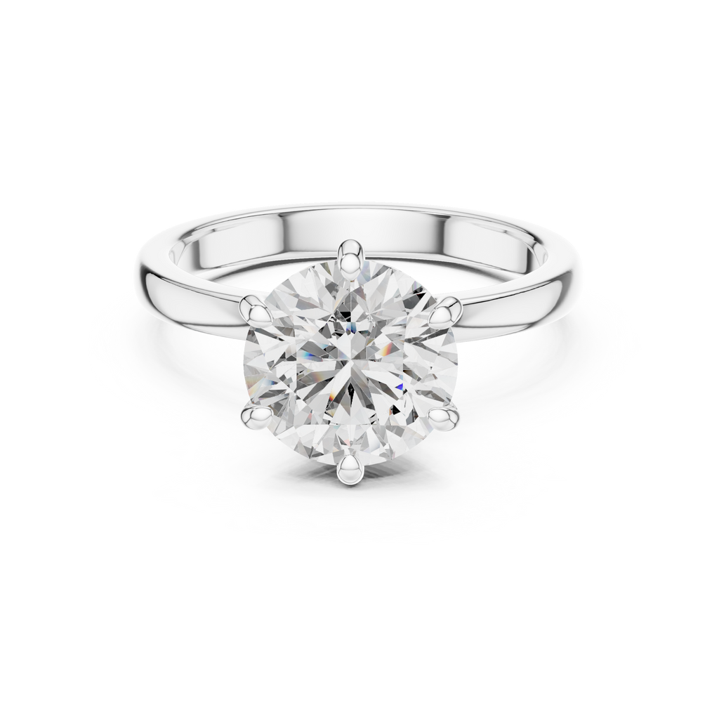 Round Cut Diamond Ring – Elegant Luxury Engagement Ring
