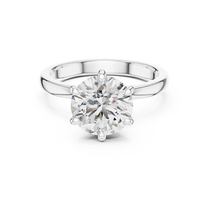 Round Cut Diamond Ring – Elegant Luxury Engagement Ring