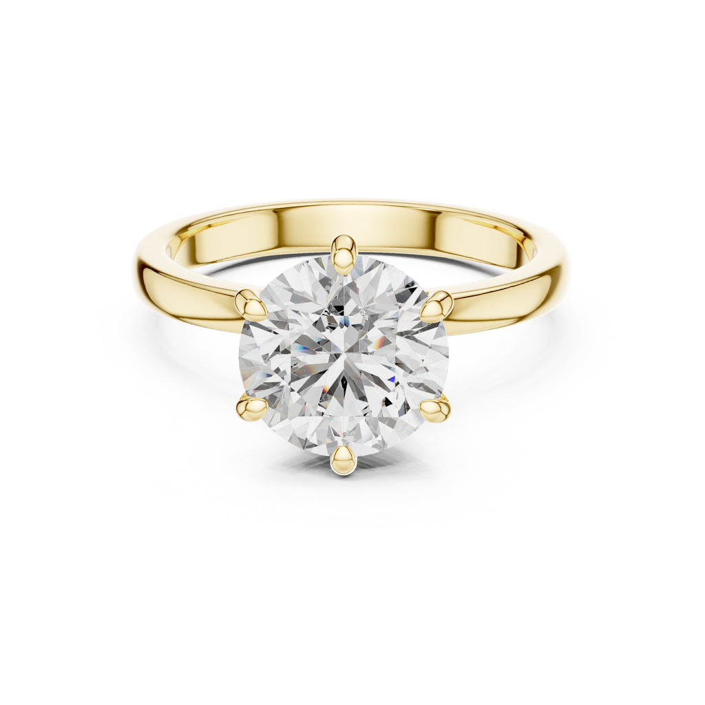 Round Cut Diamond Ring – Elegant Luxury Engagement Ring