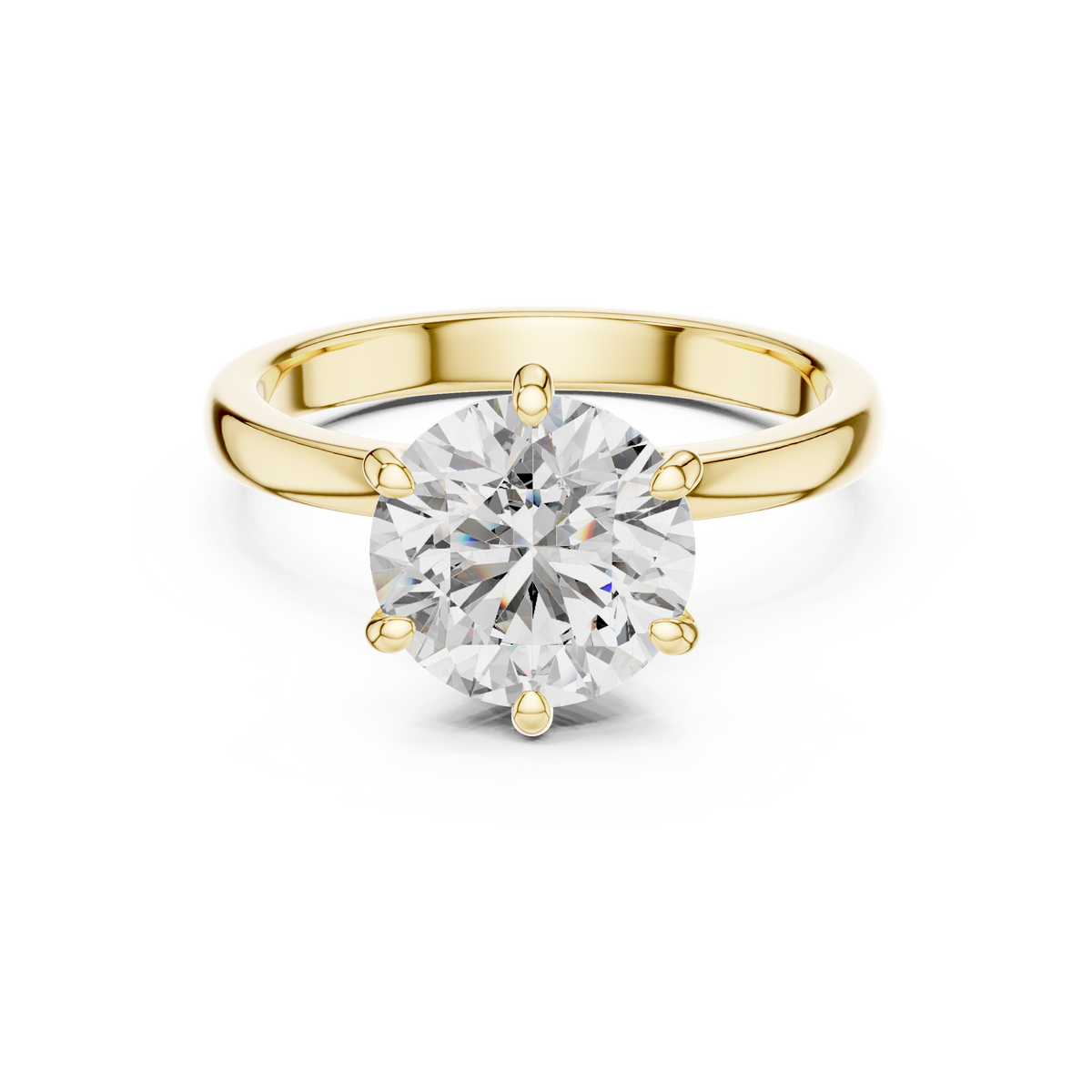 Round Cut Diamond Ring – Elegant Luxury Engagement Ring