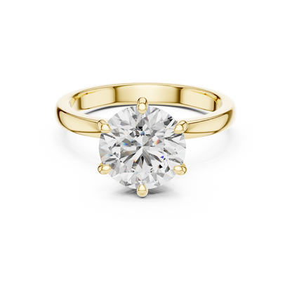Round Cut Diamond Ring – Elegant Luxury Engagement Ring