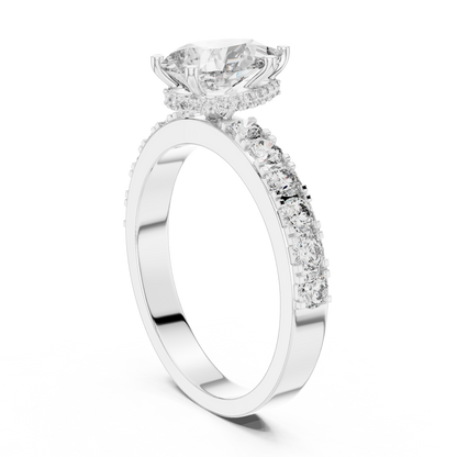 Signature Pear Cut Diamond Ring – Luxury Gold Solitaire.