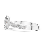 Signature Pear Cut Diamond Ring – Luxury Gold Solitaire.