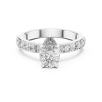 Signature Pear Cut Diamond Ring – Luxury Gold Solitaire.