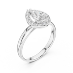 Modern Pear Diamond Ring – Stylish Gold Engagement Band