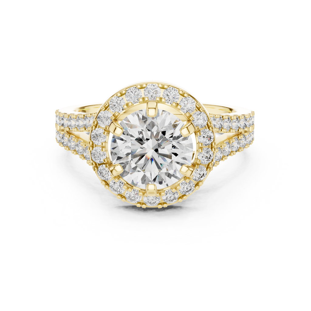 Elegant Solitaire Diamond Engagement Ring – Premium Gold Ring.
