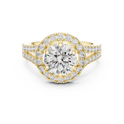 Elegant Solitaire Diamond Engagement Ring – Premium Gold Ring.