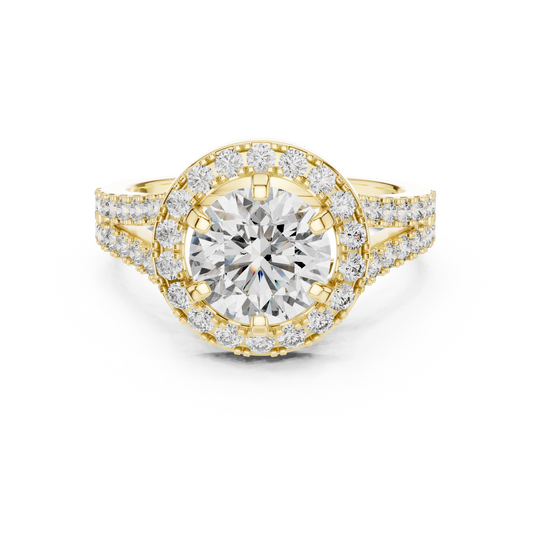 Elegant Solitaire Diamond Engagement Ring – Premium Gold Ring.