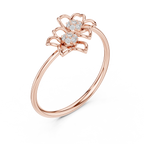 Double Bloom Diamond Band