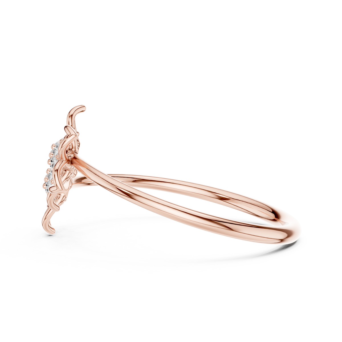 Double Bloom Diamond Band